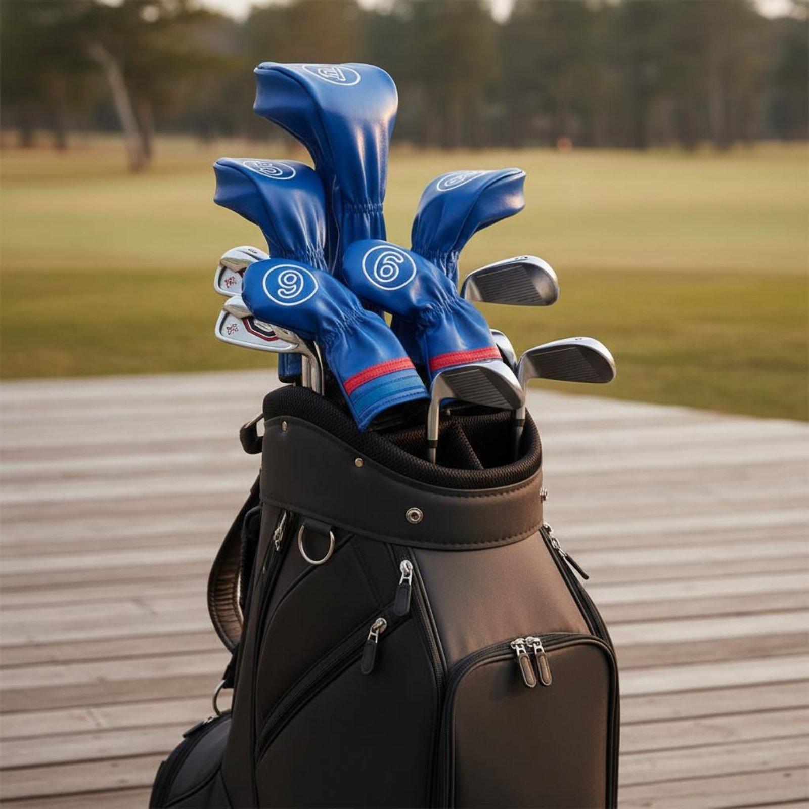 Sarung Besi Klub Golf Kulit Ta - Golf Club Iron Set ulasan dan harga